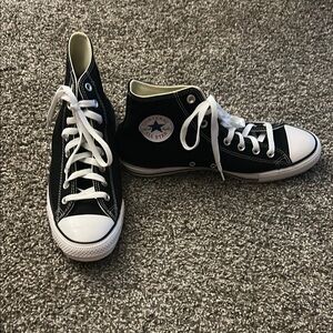 Converse Black and White High-Top Sneakers